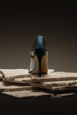 Dark Denim Walk The Line Clear Pumps -Lady Clothing Store ACCESSORIES APR32023 SHOES 22