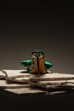 Emerald Shimmer And Shine Rhinestone Heels -Lady Clothing Store ACCESSORIES APR32023 SHOES 58