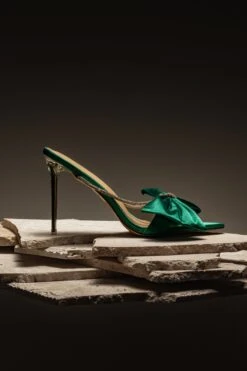 Emerald Shimmer And Shine Rhinestone Heels -Lady Clothing Store ACCESSORIES APR32023 SHOES 59