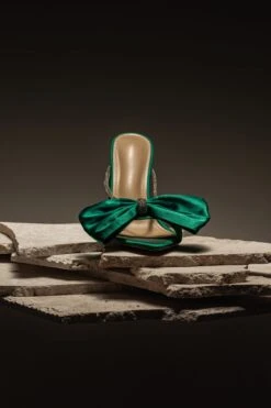 Emerald Shimmer And Shine Rhinestone Heels -Lady Clothing Store ACCESSORIES APR32023 SHOES 61