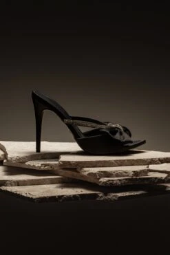 Black Glimmer Of Sparkle Rhinestone Heels -Lady Clothing Store ACCESSORIES APR32023 SHOES 65