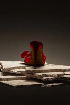 Red Glimmer Of Sparkle Rhinestone Heels -Lady Clothing Store ACCESSORIES APR32023 SHOES 70