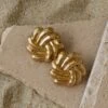 Gold Aliah Earrings -Lady Clothing Store ACCESSORIES JUL32023 3