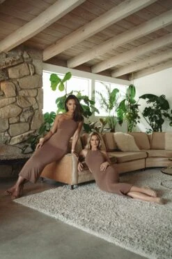 Pecan Empress Midi Dress -Lady Clothing Store BASIX2022 26