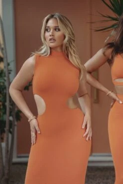 Orange Til Sunrise Midi Dress 14 Orange Til Sunrise Midi Dress -Lady Clothing Store BASIX2022 51
