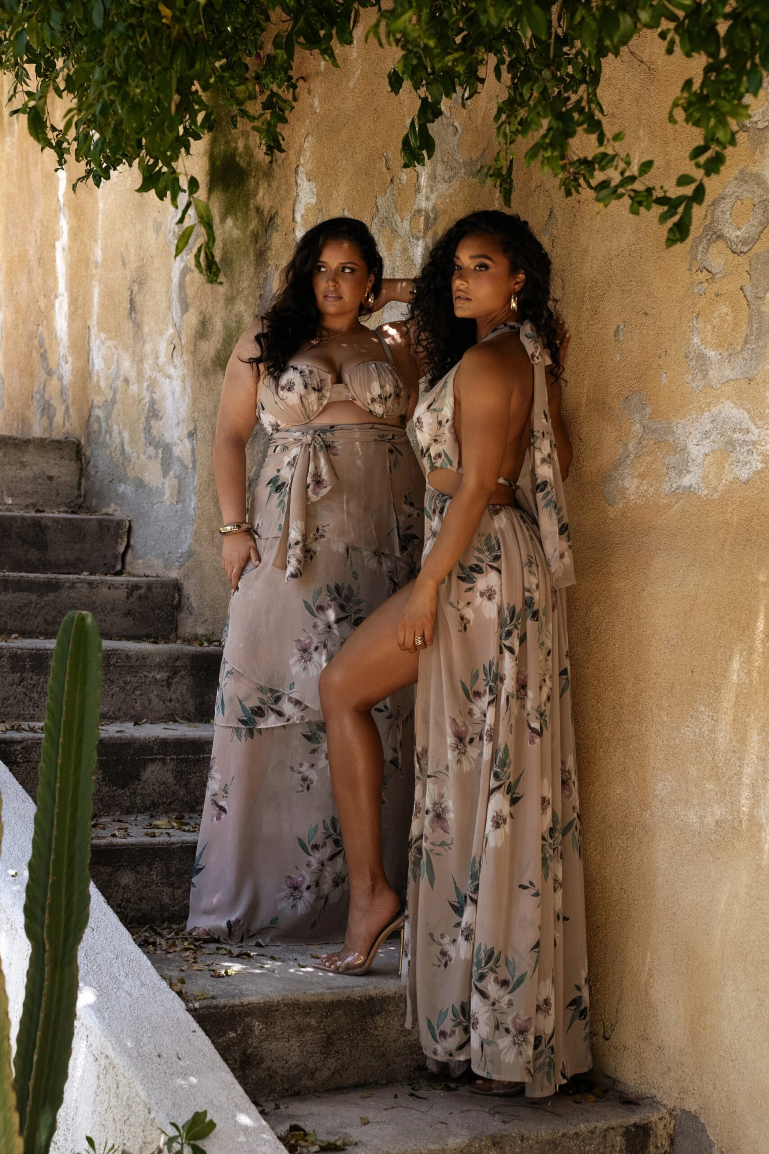 Purple Floral Nicoletta Chiffon Maxi Dress 5 Purple Floral Nicoletta Chiffon Maxi Dress - Image 3