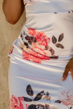 Ivory Crystalline Floral Midi Dress 23 Ivory Crystalline Floral Midi Dress -Lady Clothing Store CHIFFON2023 26