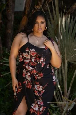 Red Floral Dream Chiffon Dress 17 Red Floral Dream Chiffon Dress -Lady Clothing Store CHIFFON2023 27