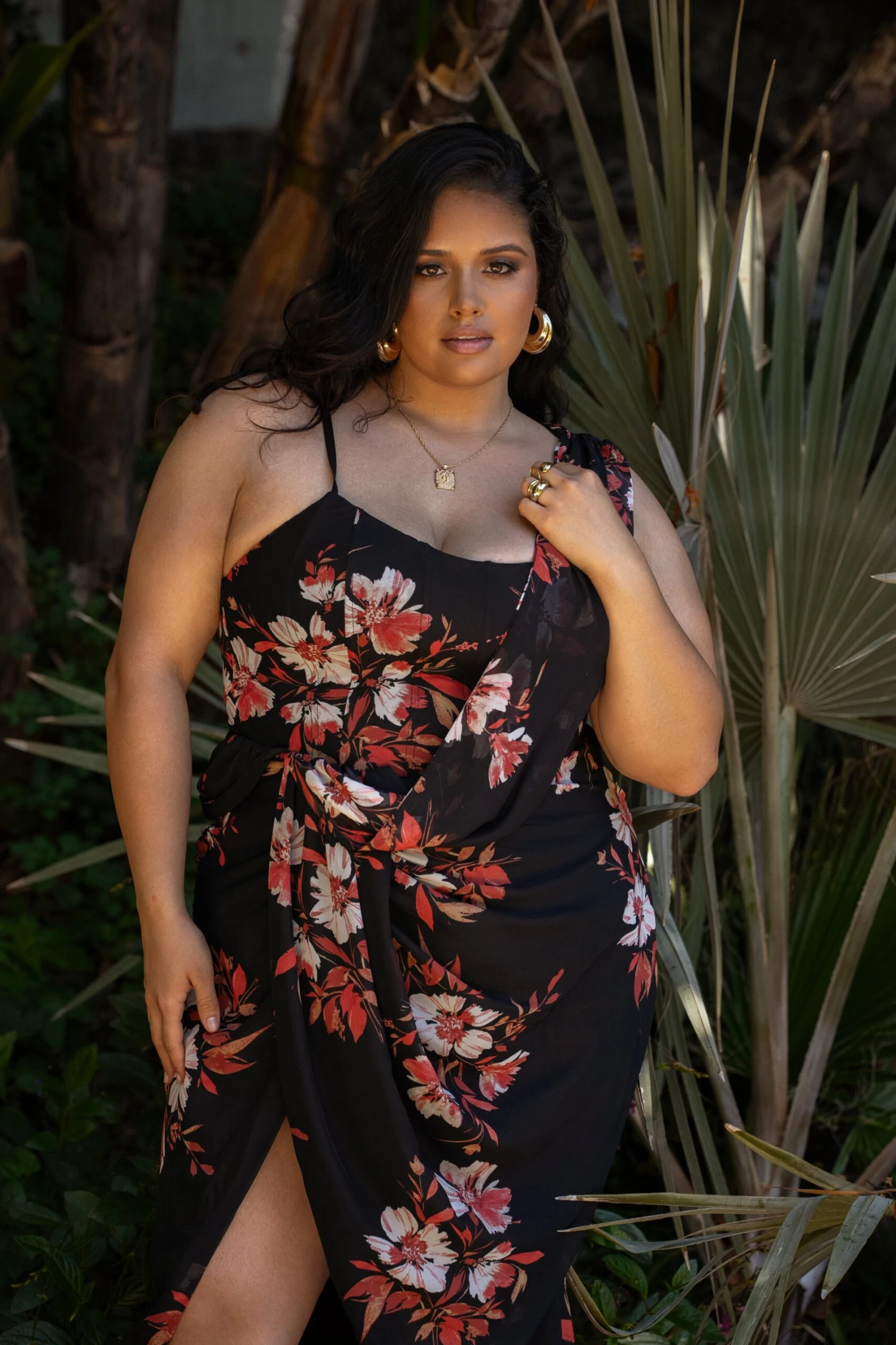 Red Floral Dream Chiffon Dress 5 Red Floral Dream Chiffon Dress - Image 3