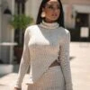 Natural One Call Away Ribbed Turtleneck Top -Lady Clothing Store CONTENTDAY AUG72023 38