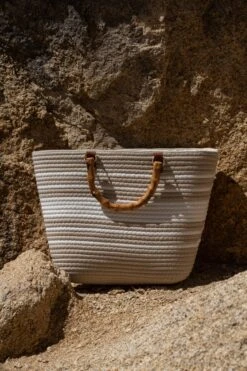 Ivory Above Sea Tote Bag