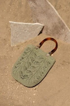 Moss Ride The Waves Crochet Bag