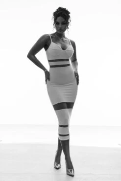 Ivory Alysiha Midi Dress -Lady Clothing Store FORMATIONGRID 10