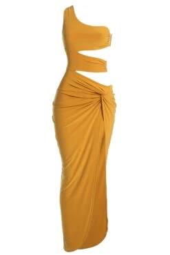 Mustard One Night Only Dress -Lady Clothing Store IMG 0139copy