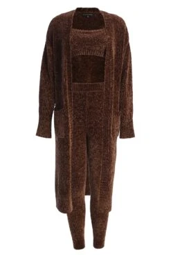 Chocolate Gemma Crop Chenille Top -Lady Clothing Store IMG 0684open