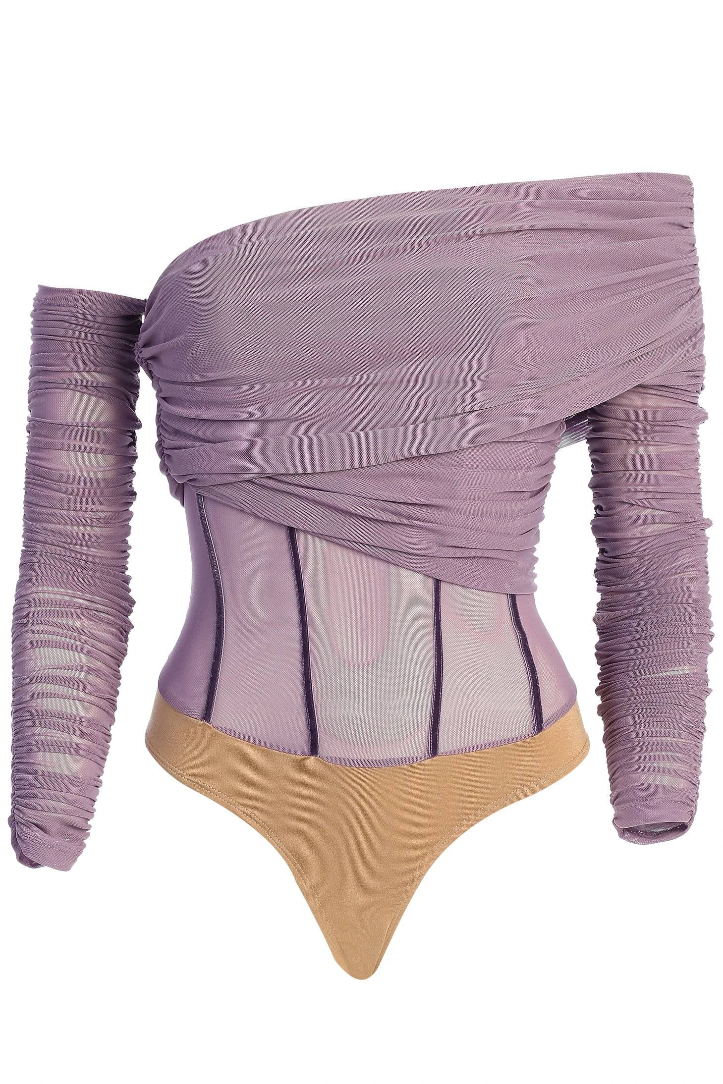 Purple Sheer Perfection Bodysuit 5 Purple Sheer Perfection Bodysuit - Image 3