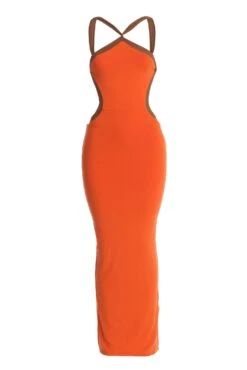 Orange Nights In Milan Maxi Dress 15 Orange Nights In Milan Maxi Dress -Lady Clothing Store IMG 3622copy