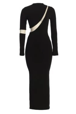 Noir Show Stopper High Neck Dress -Lady Clothing Store IMG 3637copy
