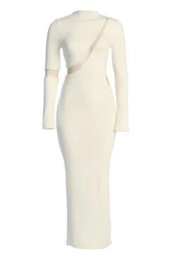 Ivory Show Stopper High Neck Dress 16 Ivory Show Stopper High Neck Dress -Lady Clothing Store IMG 3639copy