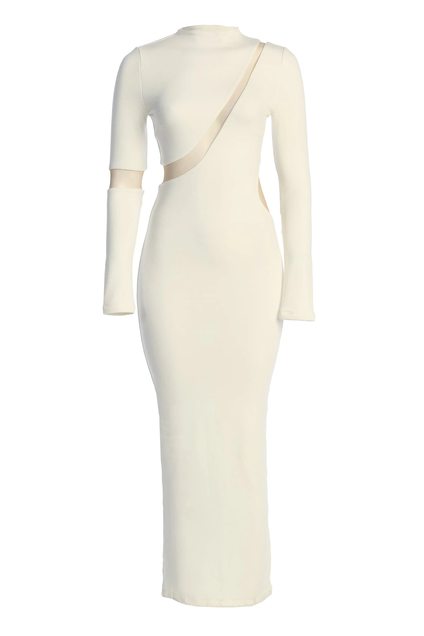 Ivory Show Stopper High Neck Dress 5 Ivory Show Stopper High Neck Dress - Image 3