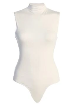 Jluxbasix Ivory Ciela High Neck Bodysuit -Lady Clothing Store IMG 5297copy