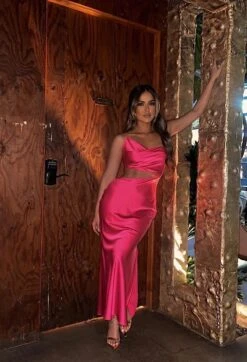 Pink Maurine Cutout Dress 15 Pink Maurine Cutout Dress -Lady Clothing Store IMG 5357