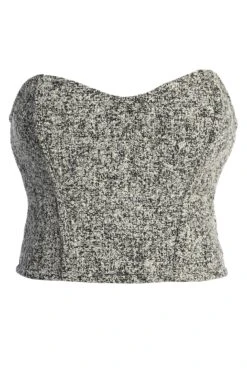 Lt. Grey All You Need Tweed Corset -Lady Clothing Store IMG 7483