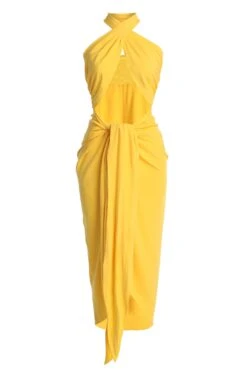 Yellow Sahara Dress -Lady Clothing Store IMG 7582copy