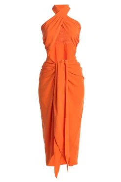 Orange Sahara Dress -Lady Clothing Store IMG 7588copy