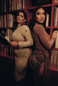 Gold/Black Untamed Slit Dress -Lady Clothing Store IMG 7642