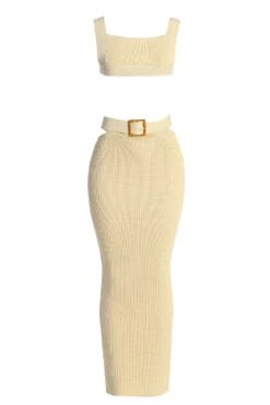 Ivory Nikole Ribbed Skirt Set -Lady Clothing Store IMG 7660copy