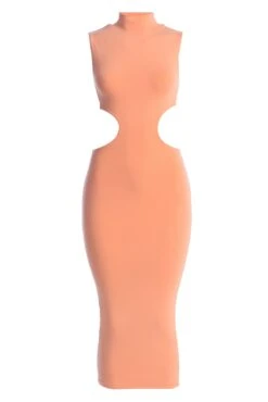 Peach Til Sunrise Midi Dress 13 Peach Til Sunrise Midi Dress -Lady Clothing Store IMG 7949copy