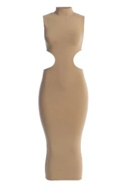 Beige Til Sunrise Midi Dress 12 Beige Til Sunrise Midi Dress -Lady Clothing Store IMG 7963copy