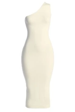Ivory Meara One Shoulder Dress -Lady Clothing Store IMG 8030copy