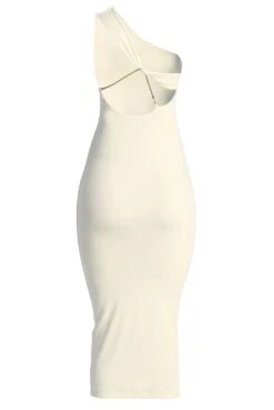 Ivory Meara One Shoulder Dress -Lady Clothing Store IMG 8031copy