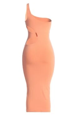 Peach Zuzanna Cutout Dress 16 Peach Zuzanna Cutout Dress -Lady Clothing Store IMG 8047copy