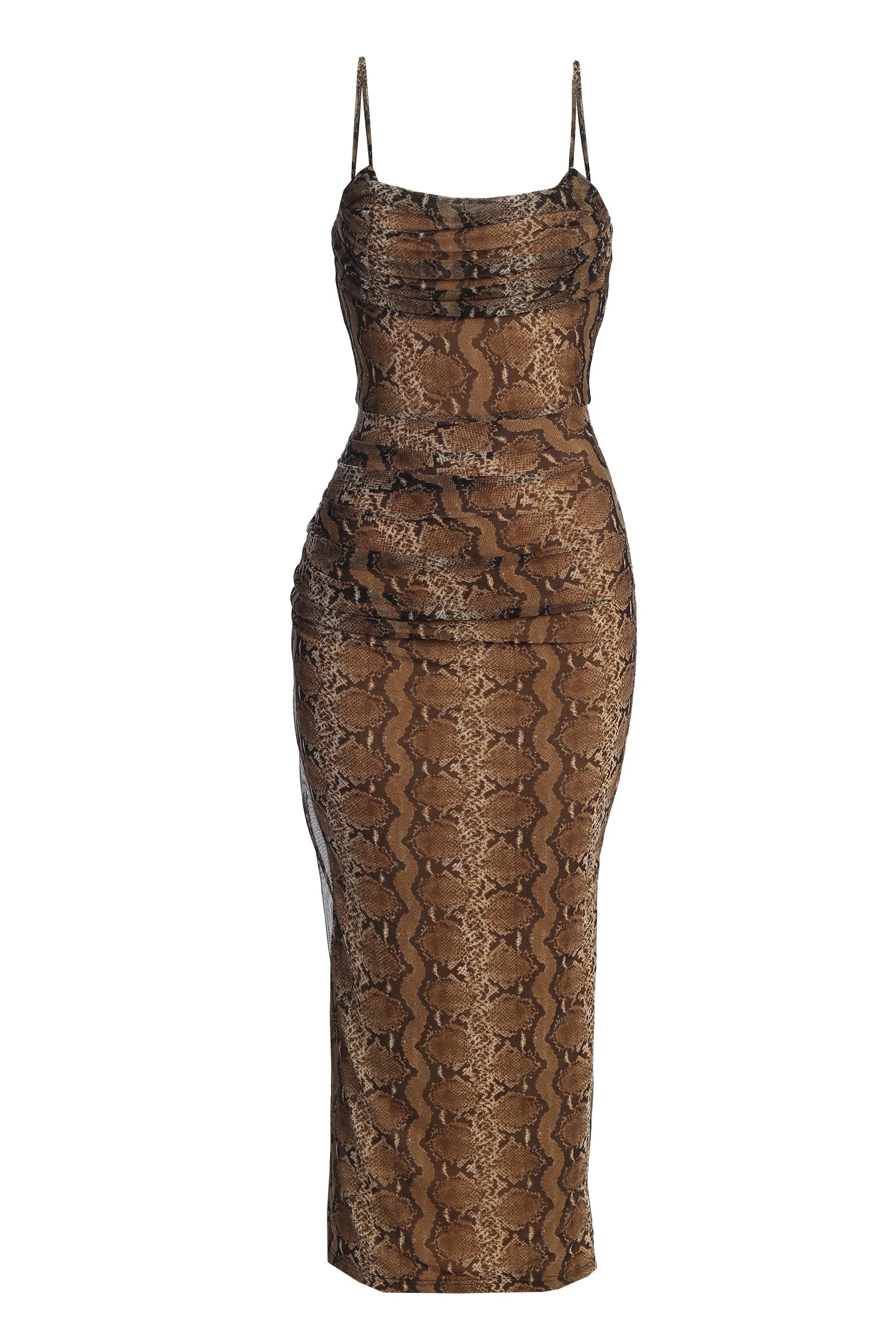 Snakeskin Make An Entrance Cowl Neck Dress 4 Snakeskin Make An Entrance Cowl Neck Dress - Image 2