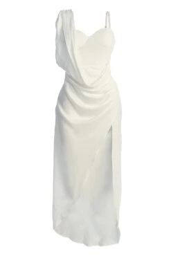 Ivory Kristiana Slit Dress -Lady Clothing Store IMG 8333copy