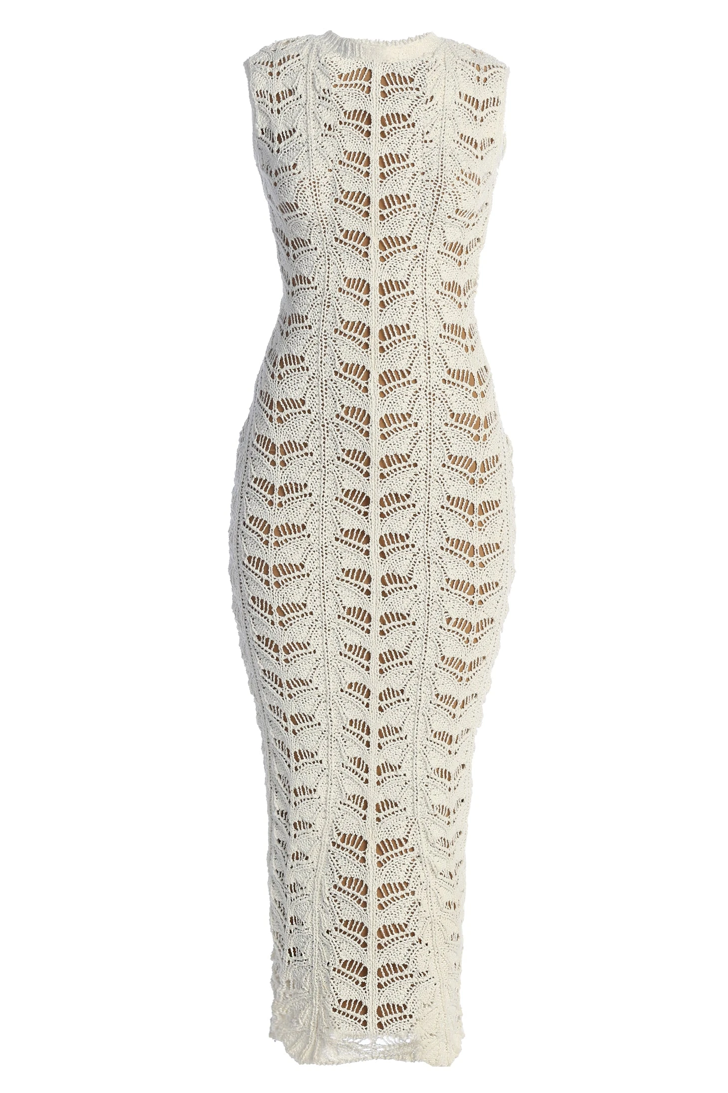 White Mykonos Crochet Midi Dress 4 White Mykonos Crochet Midi Dress - Image 2