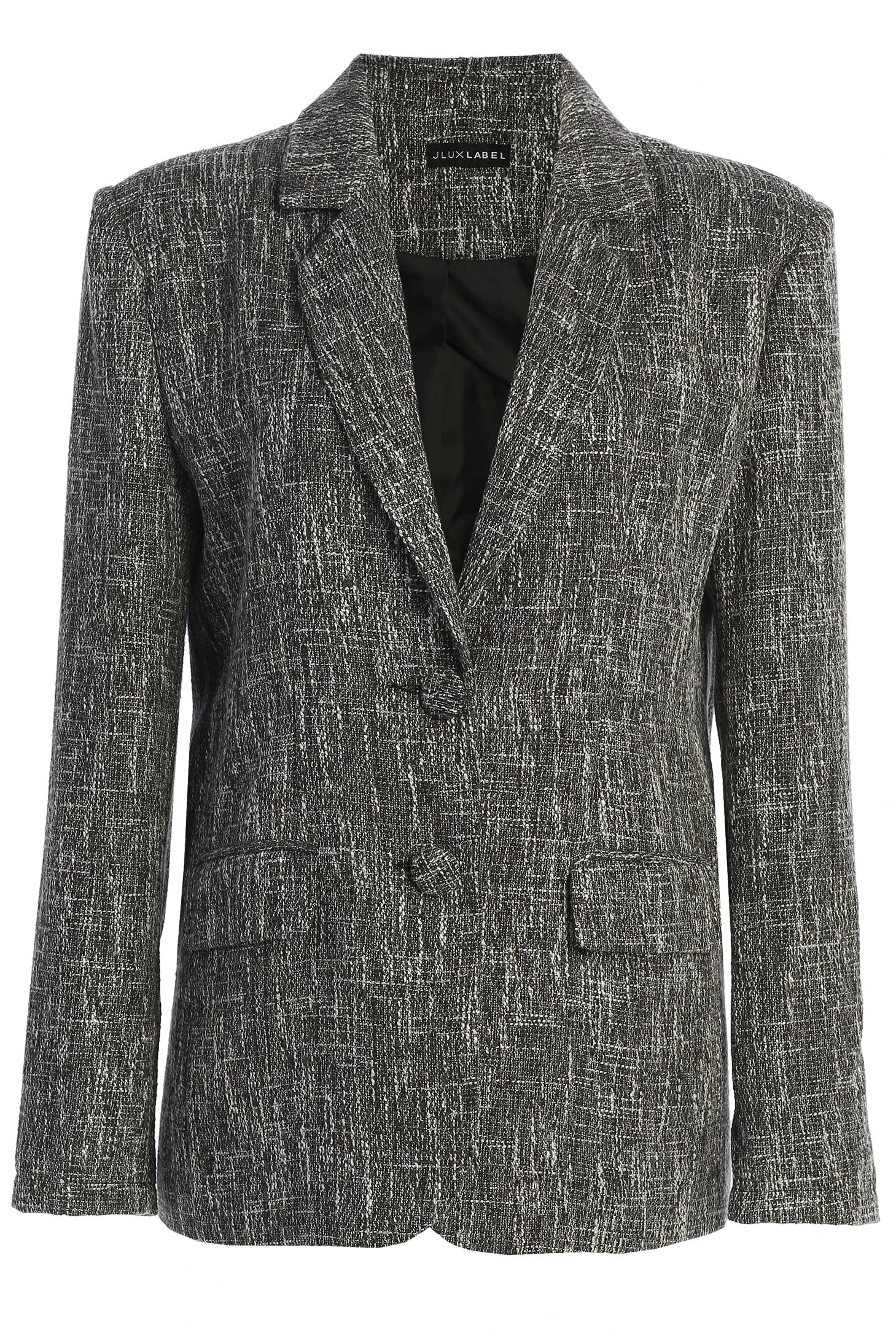 Black Cyra Tailored Linen Blazer 5 Black Cyra Tailored Linen Blazer - Image 3