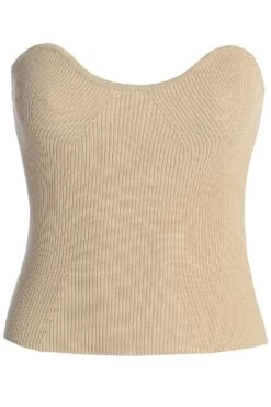 Beige Good Life Tube Top -Lady Clothing Store IMG 9706copy