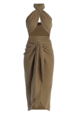 Brown Linen Sahara Dress 25 Brown Linen Sahara Dress -Lady Clothing Store IMG 9721copy