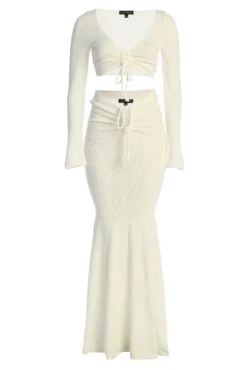 White Resort Two-Piece Skirt Set -Lady Clothing Store IMG 9740copy