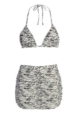 Black Arie Zebra Print 3-Piece Bikini Set -Lady Clothing Store IMG 9753copy