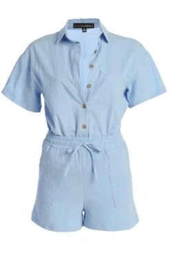 Blue Halle Two Piece Short Set -Lady Clothing Store IMG 9776 copy