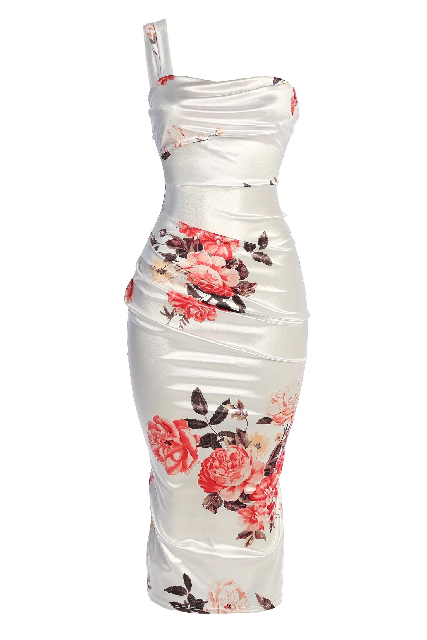 Ivory Crystalline Floral Midi Dress 6 Ivory Crystalline Floral Midi Dress - Image 4