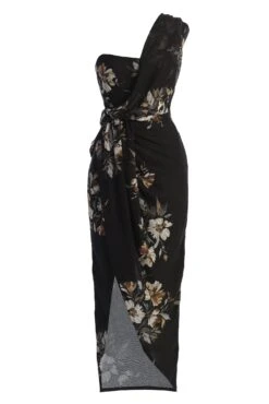 Grey Floral Dream Chiffon Dress -Lady Clothing Store IMG 9805copy