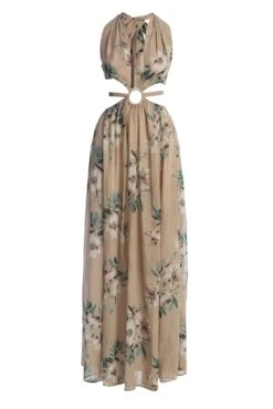 Purple Floral Nicoletta Chiffon Maxi Dress 21 Purple Floral Nicoletta Chiffon Maxi Dress -Lady Clothing Store IMG 9816copy