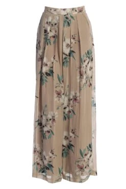 Purple Floral Josette Wide-Leg Pleated Pants 12 Purple Floral Josette Wide-Leg Pleated Pants -Lady Clothing Store IMG 9862copy