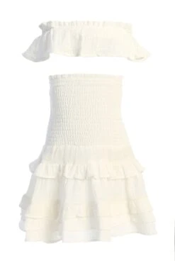 White Emily Ruffled Skirt Set -Lady Clothing Store IMG 9877